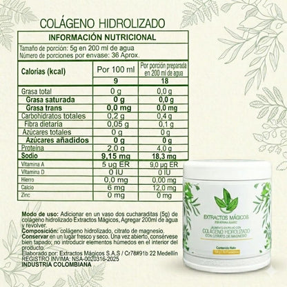 Colágeno con Citrato de Magnesio