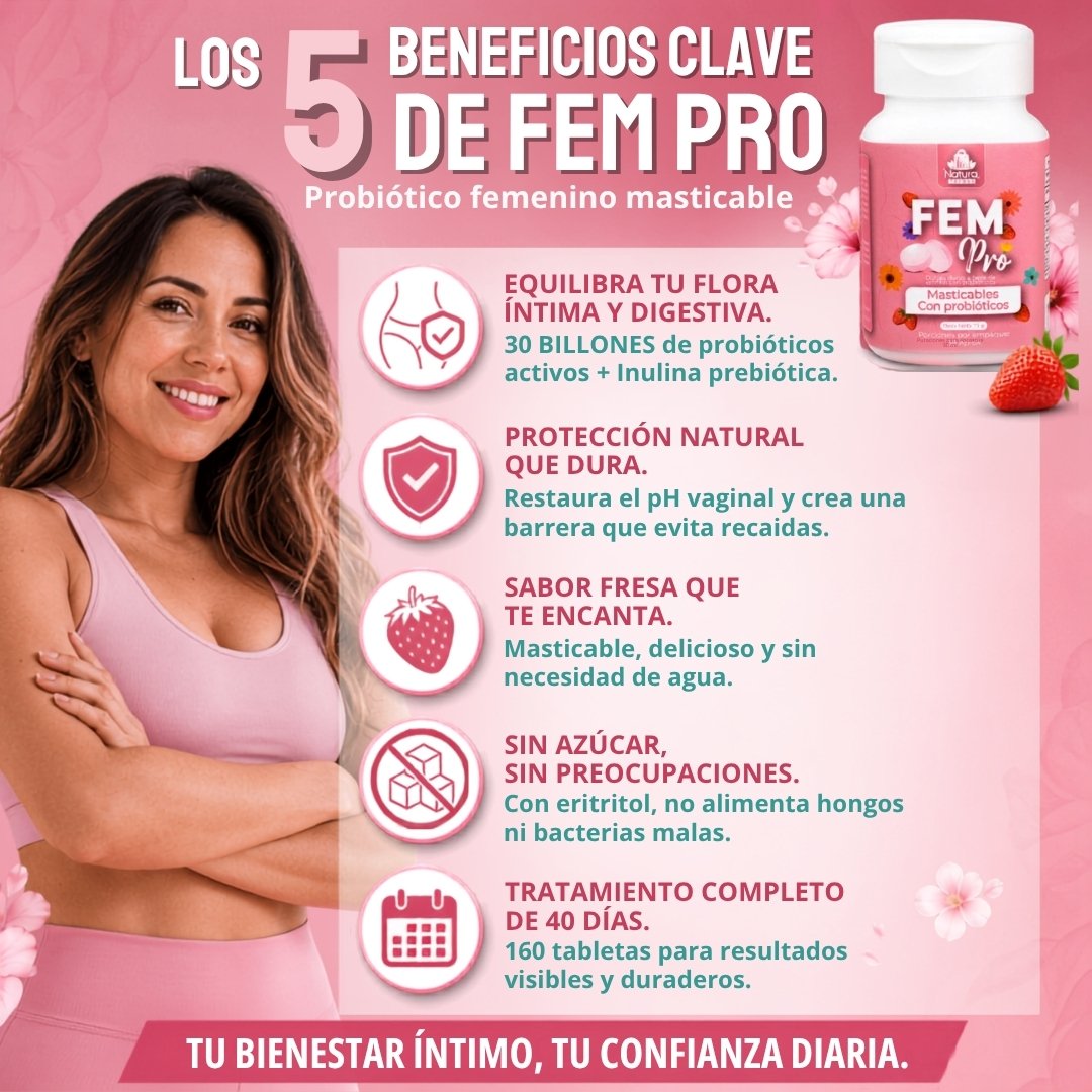 FEM Pro - Probióticos Masticables