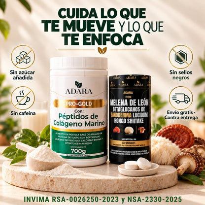 Kit Cuerpo + Mente | PRO GOLD + Melena de León